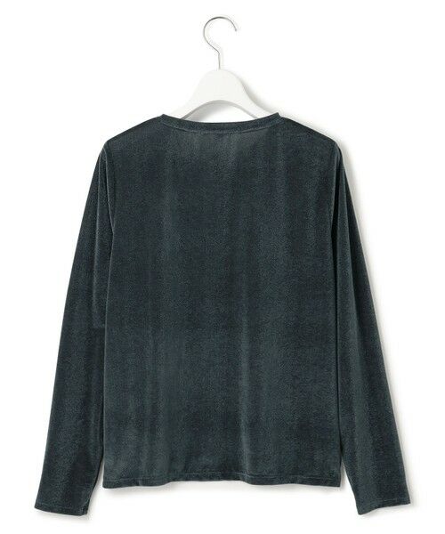 L size ONWARD(大きいサイズ) / エルサイズオンワード カットソー | 【洗える】シアーベロア ロングスリーブ Tシャツ | 詳細12