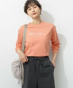 L size ONWARD(大きいサイズ) / エルサイズオンワード カットソー | 【洗える】ロゴプリント コットン Tシャツ