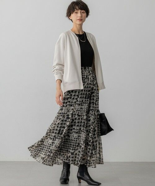 L size ONWARD(大きいサイズ) / エルサイズオンワード カットソー | 【滝沢眞規子さん着用/洗える】シアーレイヤード カットソー | 詳細13