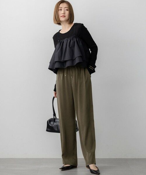 L size ONWARD(大きいサイズ) / エルサイズオンワード カットソー | 【洗える】マルチタフタ ビスチェ | 詳細2