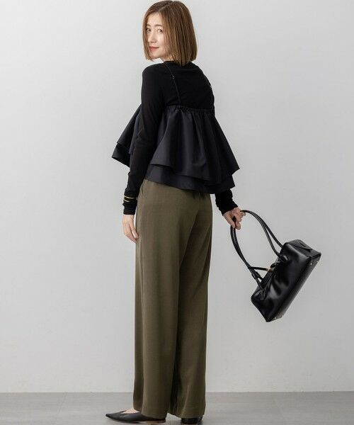 L size ONWARD(大きいサイズ) / エルサイズオンワード カットソー | 【洗える】マルチタフタ ビスチェ | 詳細3