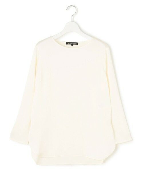 L size ONWARD(大きいサイズ) / エルサイズオンワード カットソー | 【洗える】サテン ロングスリーブ Tシャツ | 詳細9