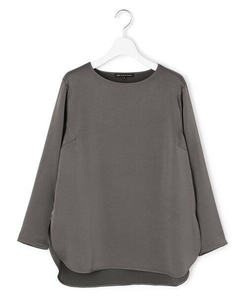 L size ONWARD(大きいサイズ) / エルサイズオンワード カットソー | 【洗える】サテン ロングスリーブ Tシャツ | 詳細15