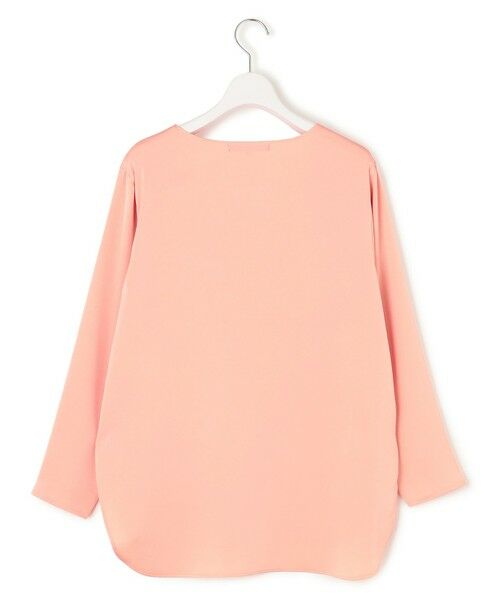 L size ONWARD(大きいサイズ) / エルサイズオンワード カットソー | 【洗える】サテン ロングスリーブ Tシャツ | 詳細19