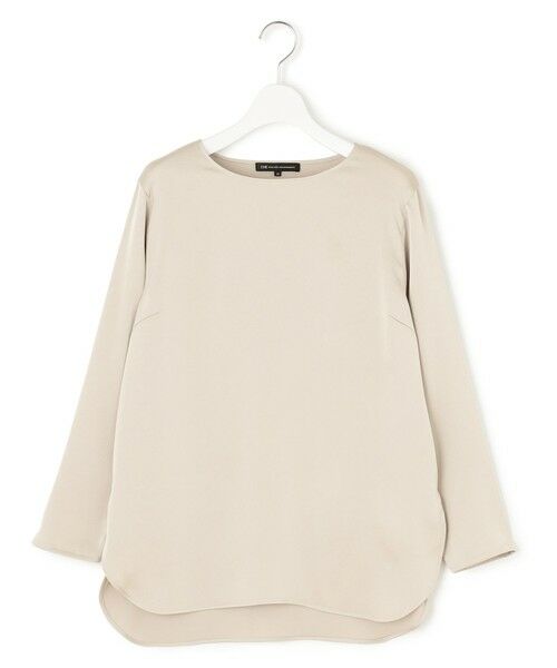 L size ONWARD(大きいサイズ) / エルサイズオンワード カットソー | 【洗える】サテン ロングスリーブ Tシャツ | 詳細26