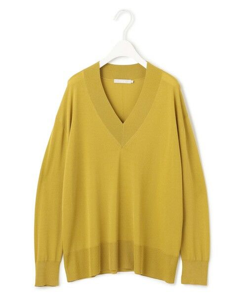 L size ONWARD(大きいサイズ) / エルサイズオンワード ニット・セーター | 【洗える】シルクヴィスコースハイゲージ Vネックニット | 詳細9