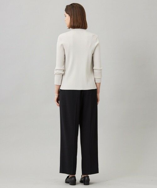 L size ONWARD(大きいサイズ) / エルサイズオンワード カーディガン・ボレロ | 【洗える】シルクヴィスコースハイゲージ ジップアップカーディガン | 詳細4