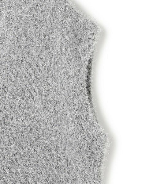 L size ONWARD(大きいサイズ) / エルサイズオンワード ベスト | 【洗える】 ルレックスファー ベスト | 詳細6