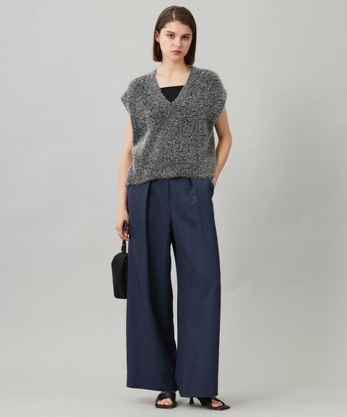 L size ONWARD(大きいサイズ) / エルサイズオンワード ベスト | 【洗える】 ルレックスファー ベスト | 詳細12