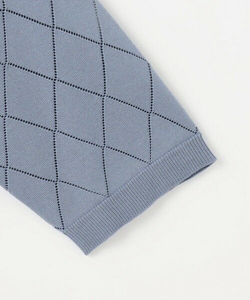 L size ONWARD(大きいサイズ) / エルサイズオンワード ニット・セーター | 【洗える・抗菌防臭】COTTON POLYESTER ポロ ニット | 詳細9