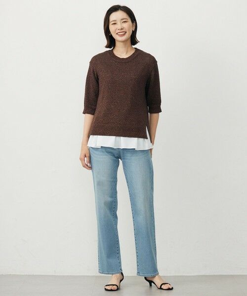 L size ONWARD(大きいサイズ) / エルサイズオンワード ニット・セーター | STARFALL ラメ ニット | 詳細19