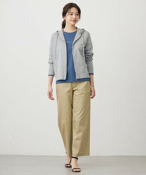 L size ONWARD(大きいサイズ) / エルサイズオンワード パーカー | Vis/Peスパーク ニット パーカー | 詳細1