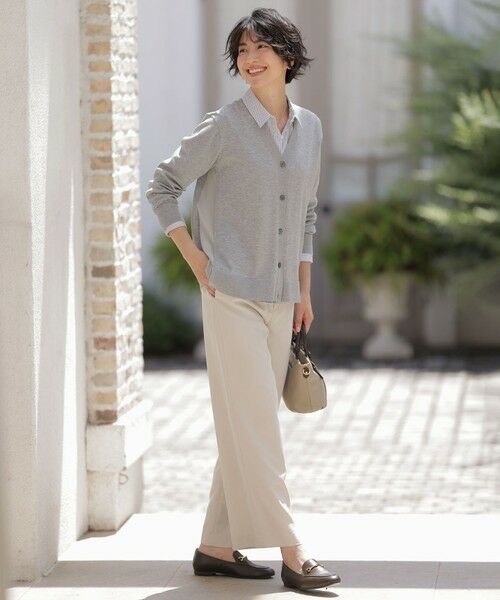 L size ONWARD(大きいサイズ) / エルサイズオンワード カーディガン・ボレロ | Vis/Peスパーク ニット カーディガン | 詳細2