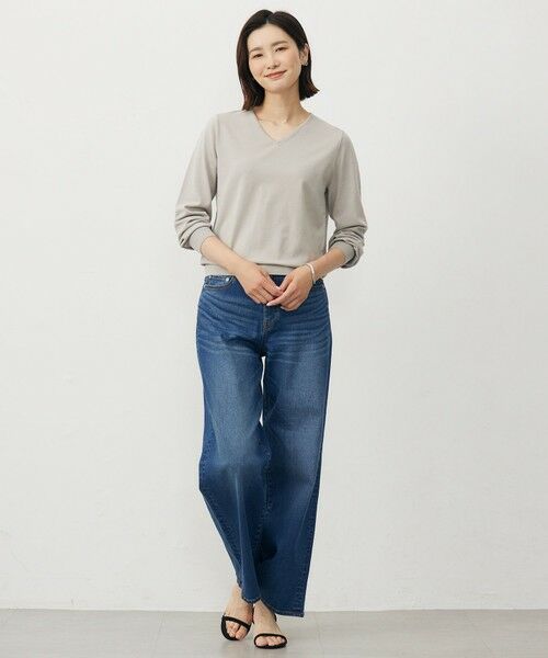 L size ONWARD(大きいサイズ) / エルサイズオンワード ニット・セーター | 【人気のため新色追加】PRINCE Vネック ニット | 詳細6