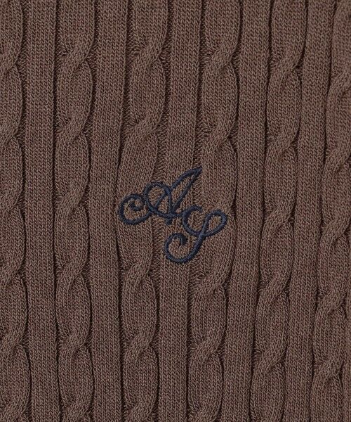 L size ONWARD(大きいサイズ) / エルサイズオンワード ニット・セーター | 【UVカット・洗える】ケーブルニット プルオーバー | 詳細14