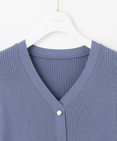 L size ONWARD(大きいサイズ) / エルサイズオンワード ニット・セーター | 【洗える】シアーフリルペプラム ニット | 詳細4