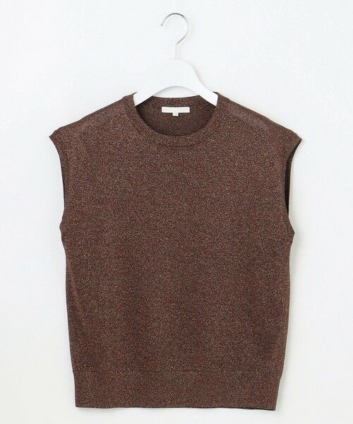 L size ONWARD(大きいサイズ) / エルサイズオンワード ニット・セーター | 【カタログ掲載】カラーミックスラメスリーブレス ニット | 詳細4