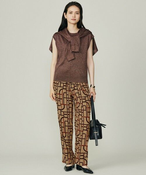 L size ONWARD(大きいサイズ) / エルサイズオンワード ニット・セーター | 【カタログ掲載】カラーミックスラメスリーブレス ニット | 詳細2