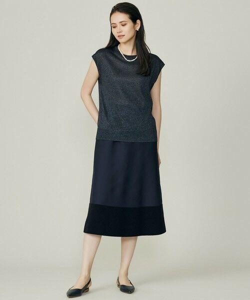 L size ONWARD(大きいサイズ) / エルサイズオンワード ニット・セーター | 【カタログ掲載】カラーミックスラメスリーブレス ニット | 詳細7