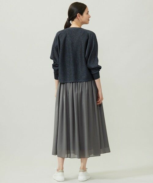 L size ONWARD(大きいサイズ) / エルサイズオンワード カーディガン・ボレロ | 【カタログ掲載】カラーミックスラメ カーディガン | 詳細14