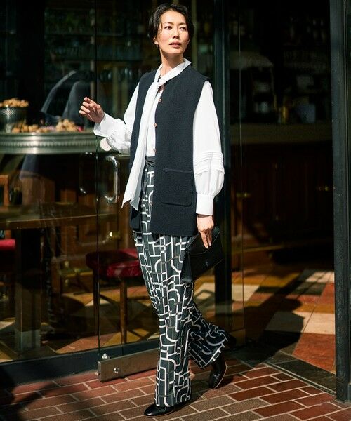 L size ONWARD(大きいサイズ) / エルサイズオンワード ベスト | 【カタログ掲載】ループボンディングニット ベスト | 詳細12