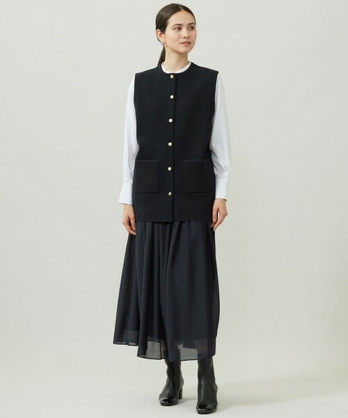 L size ONWARD(大きいサイズ) / エルサイズオンワード ベスト | 【カタログ掲載】ループボンディングニット ベスト | 詳細13