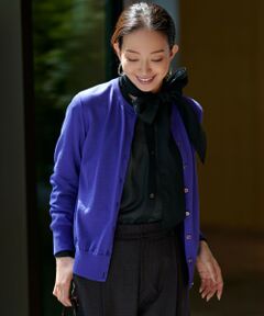 L size ONWARD(大きいサイズ) / エルサイズオンワード カーディガン・ボレロ | 【洗える】サステナブルウール ベーシック カーディガン