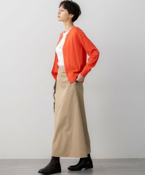 L size ONWARD(大きいサイズ) / エルサイズオンワード カーディガン・ボレロ | 【洗える】サステナブルウール ベーシック カーディガン | 詳細7