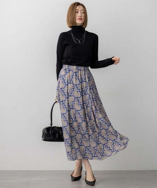 L size ONWARD(大きいサイズ) / エルサイズオンワード ニット・セーター | 【CLASSY.掲載/洗える】スムージーコットン タートルネック ニット | 詳細10