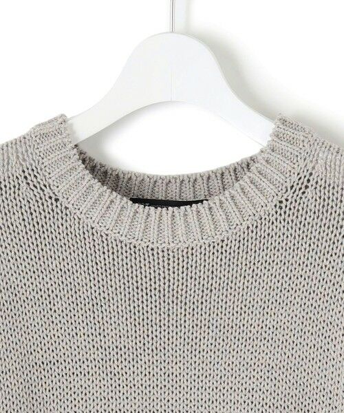 L size ONWARD(大きいサイズ) / エルサイズオンワード ニット・セーター | 【洗える】ルレックスバルキー5分袖 ラメ ニット | 詳細11