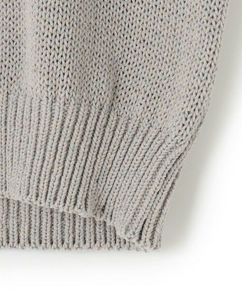 L size ONWARD(大きいサイズ) / エルサイズオンワード ニット・セーター | 【洗える】ルレックスバルキー5分袖 ラメ ニット | 詳細13