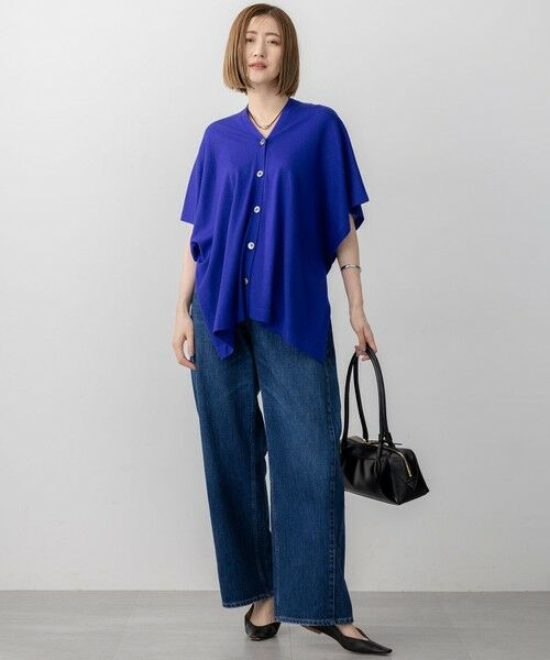 L size ONWARD(大きいサイズ) / エルサイズオンワード ニット・セーター | 【洗える】コンパクトウール マルチウェイ ニットポンチョ | 詳細6