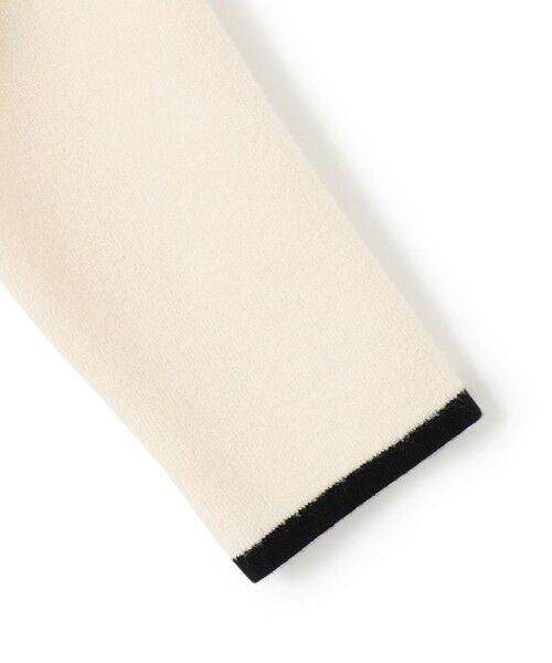 L size ONWARD(大きいサイズ) / エルサイズオンワード その他アウター | 【洗える】ミニブークレニット バイカラー ジャケット | 詳細9