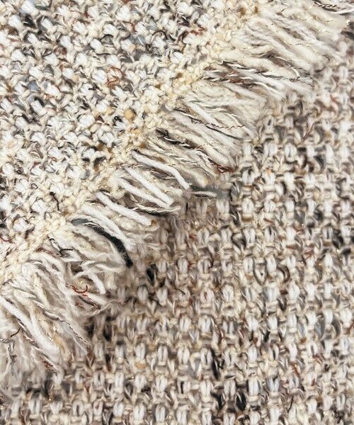 L size ONWARD(大きいサイズ) / エルサイズオンワード ノーカラージャケット | 【見上愛さん着用/GLOW11月号掲載】ツイード ニット ジャケット | 詳細3