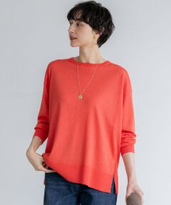 yori イッピーチェックフレアブラウス/オレンジ/M イッピーチェックフレアブラウス | all item| yori
