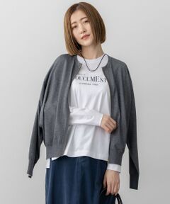 L size ONWARD(大きいサイズ) / エルサイズオンワード ニット・セーター | 【洗える】オータムシャイニー ニット ブルゾン