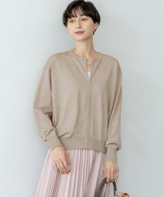 L size ONWARD(大きいサイズ) / エルサイズオンワード ニット・セーター | 【洗える】オータムシャイニー ニット ブルゾン