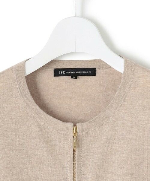 L size ONWARD(大きいサイズ) / エルサイズオンワード ニット・セーター | 【洗える】オータムシャイニー ニット ブルゾン | 詳細12