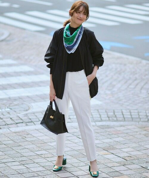 L size ONWARD(大きいサイズ) / エルサイズオンワード ニット・セーター | 【洗える】シアーギャザー ハイネック ニット | 詳細3