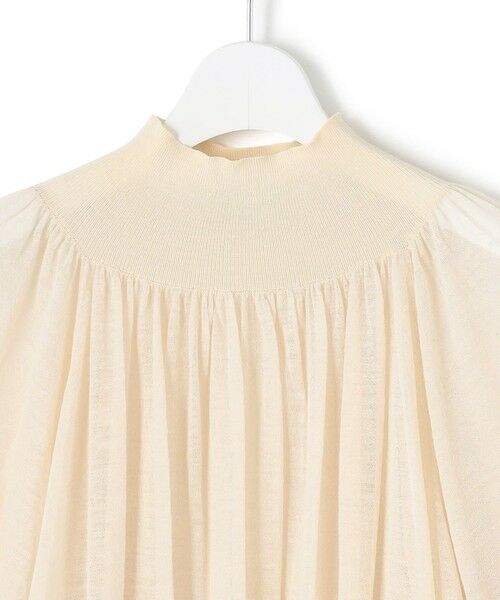 L size ONWARD(大きいサイズ) / エルサイズオンワード ニット・セーター | 【洗える】シアーギャザー ハイネック ニット | 詳細12