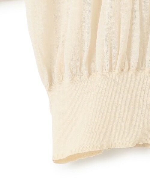L size ONWARD(大きいサイズ) / エルサイズオンワード ニット・セーター | 【洗える】シアーギャザー ハイネック ニット | 詳細14