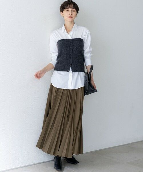 L size ONWARD(大きいサイズ) / エルサイズオンワード ニット・セーター | 【洗える】ラクーンブレンド ファー ビスチェ | 詳細6