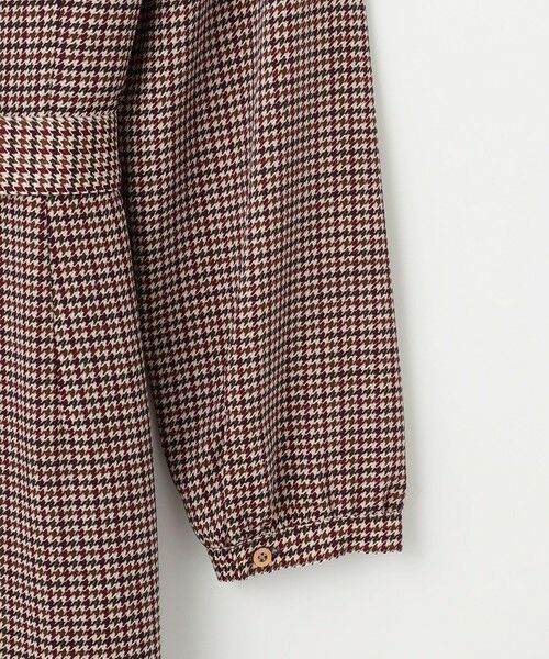 L size ONWARD(大きいサイズ) / エルサイズオンワード ロング・マキシ丈ワンピース | デシンハウンドトゥースプリント ワンピース | 詳細7