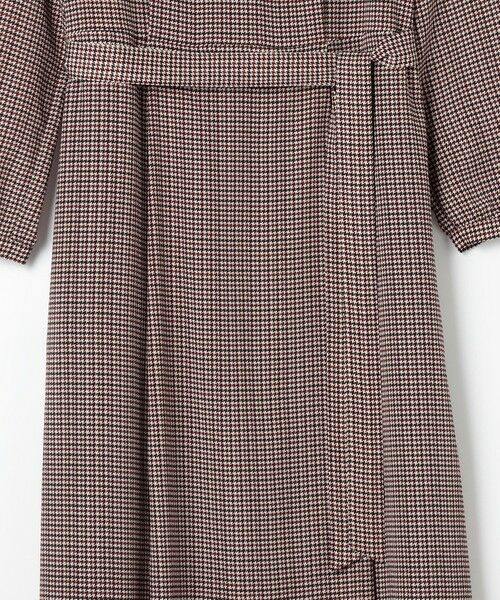 L size ONWARD(大きいサイズ) / エルサイズオンワード ロング・マキシ丈ワンピース | デシンハウンドトゥースプリント ワンピース | 詳細8