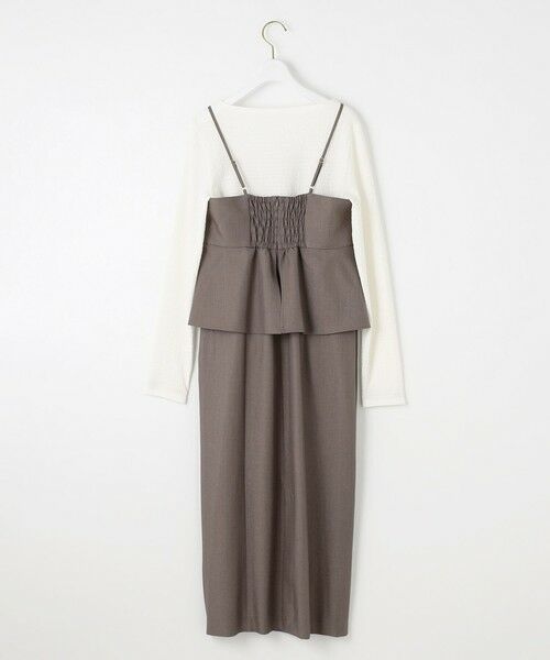 L size ONWARD(大きいサイズ) / エルサイズオンワード セットアップ | 【洗える】ビスチェワンピース セット | 詳細7