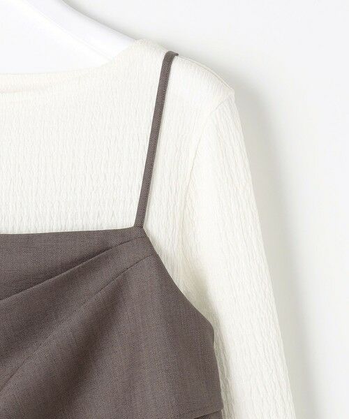 L size ONWARD(大きいサイズ) / エルサイズオンワード セットアップ | 【洗える】ビスチェワンピース セット | 詳細9