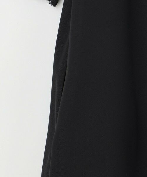 L size ONWARD(大きいサイズ) / エルサイズオンワード ロング・マキシ丈ワンピース | 【17号サイズまで展開】フラワーレースダブルクロス ワンピース | 詳細12