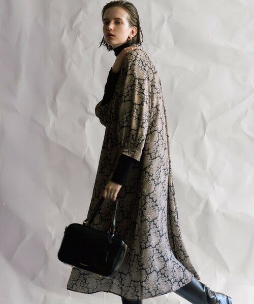 L size ONWARD(大きいサイズ) / エルサイズオンワード ロング・マキシ丈ワンピース | 【洗える】Ratti ヴィンテージペイズリープリント ワンピース | 詳細1