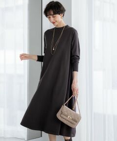 美品 オンワード　23区 洗える　ストレッチ　Aライン　ワンピース　フォーマル 洗える】ヴィスコースストレッチ Aライン ニットワンピース / 23