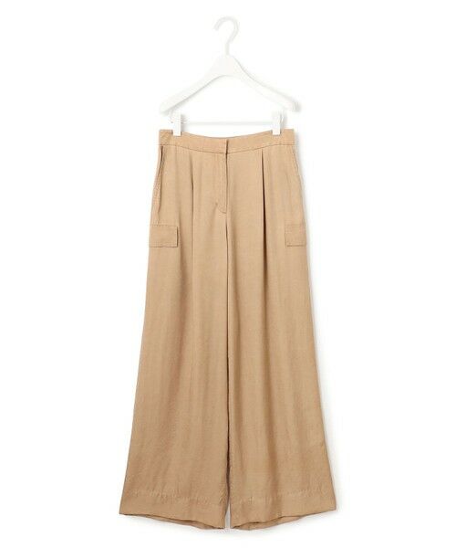 L size ONWARD(大きいサイズ) / エルサイズオンワード その他パンツ | 【洗える】 キュプラピグメントクロス カーゴパンツ | 詳細13